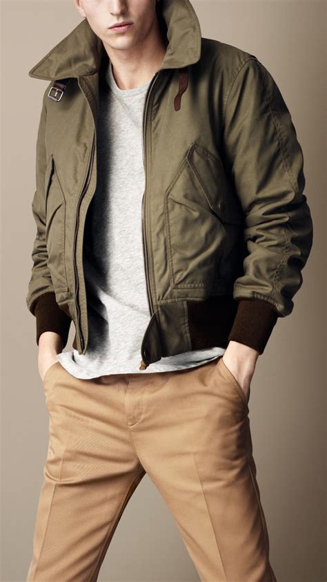 burberry bomber jacket mens|burberry windbreaker men's.